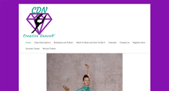 Desktop Screenshot of creativedancen.com